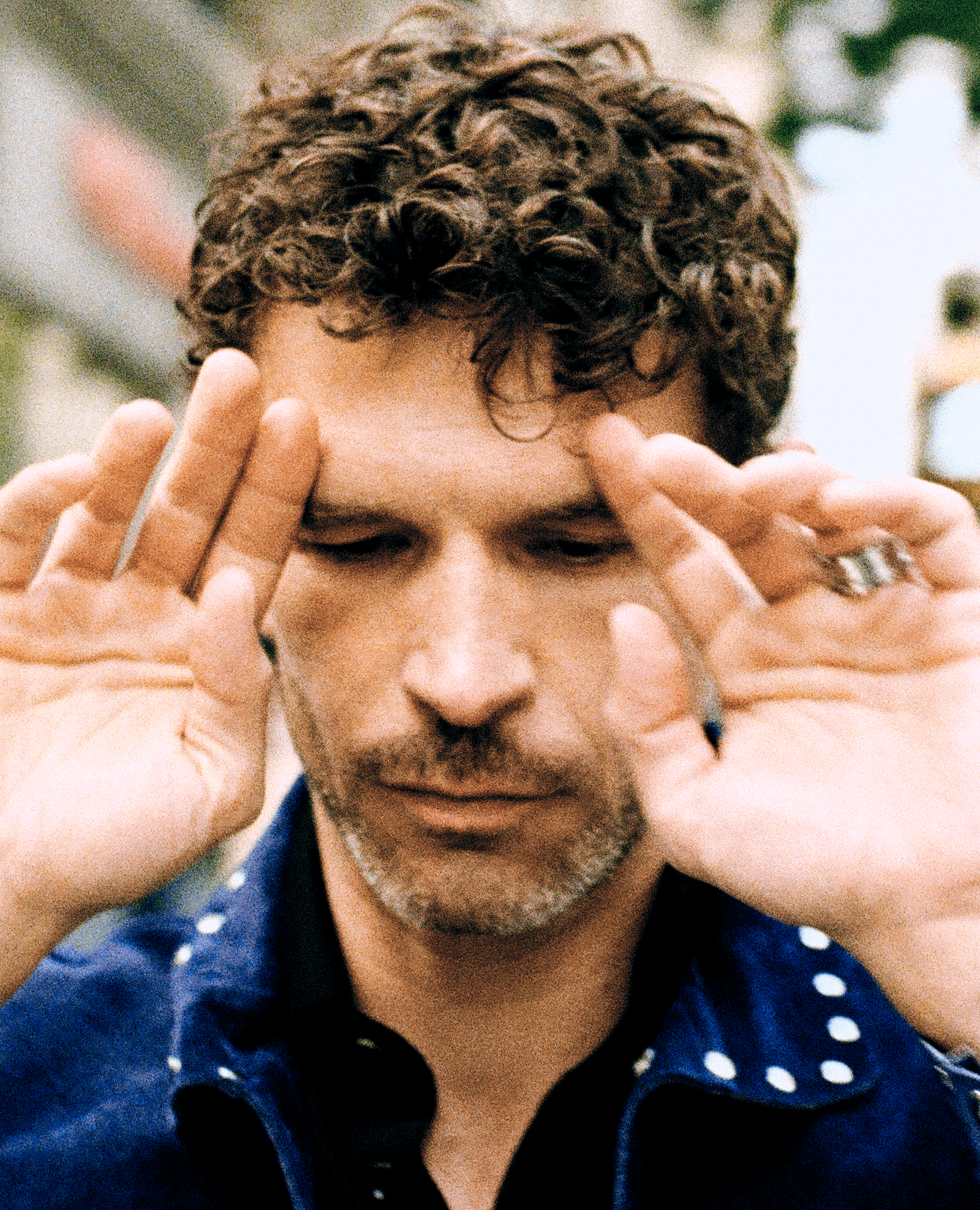 JACKET by ,Bode,. TOP by ,Zegna,. RING by ,Maison Margiela,.