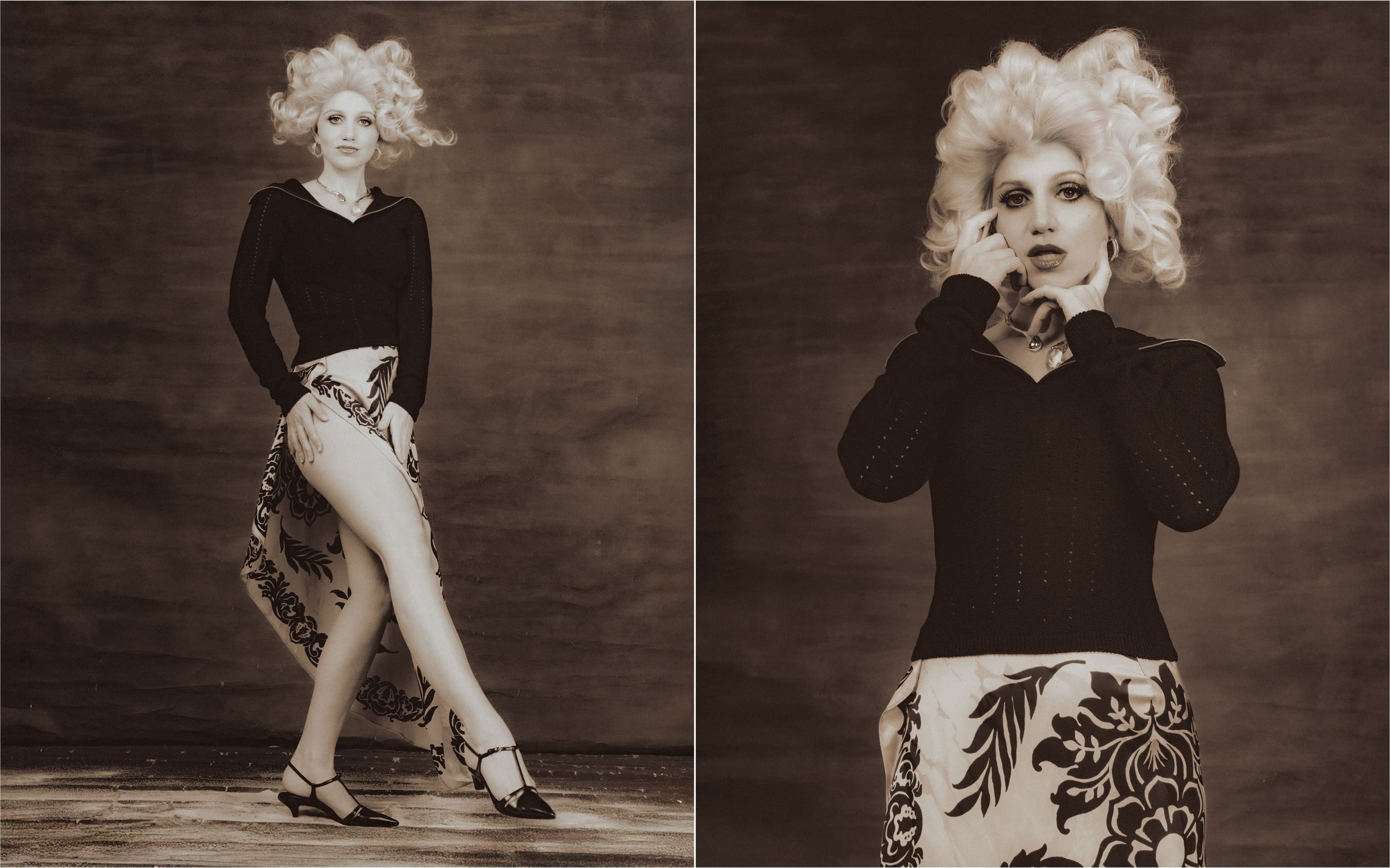 All CLOTHING and SHOES by ,Etro,. All JEWELRY by ,Alexis Bittar.