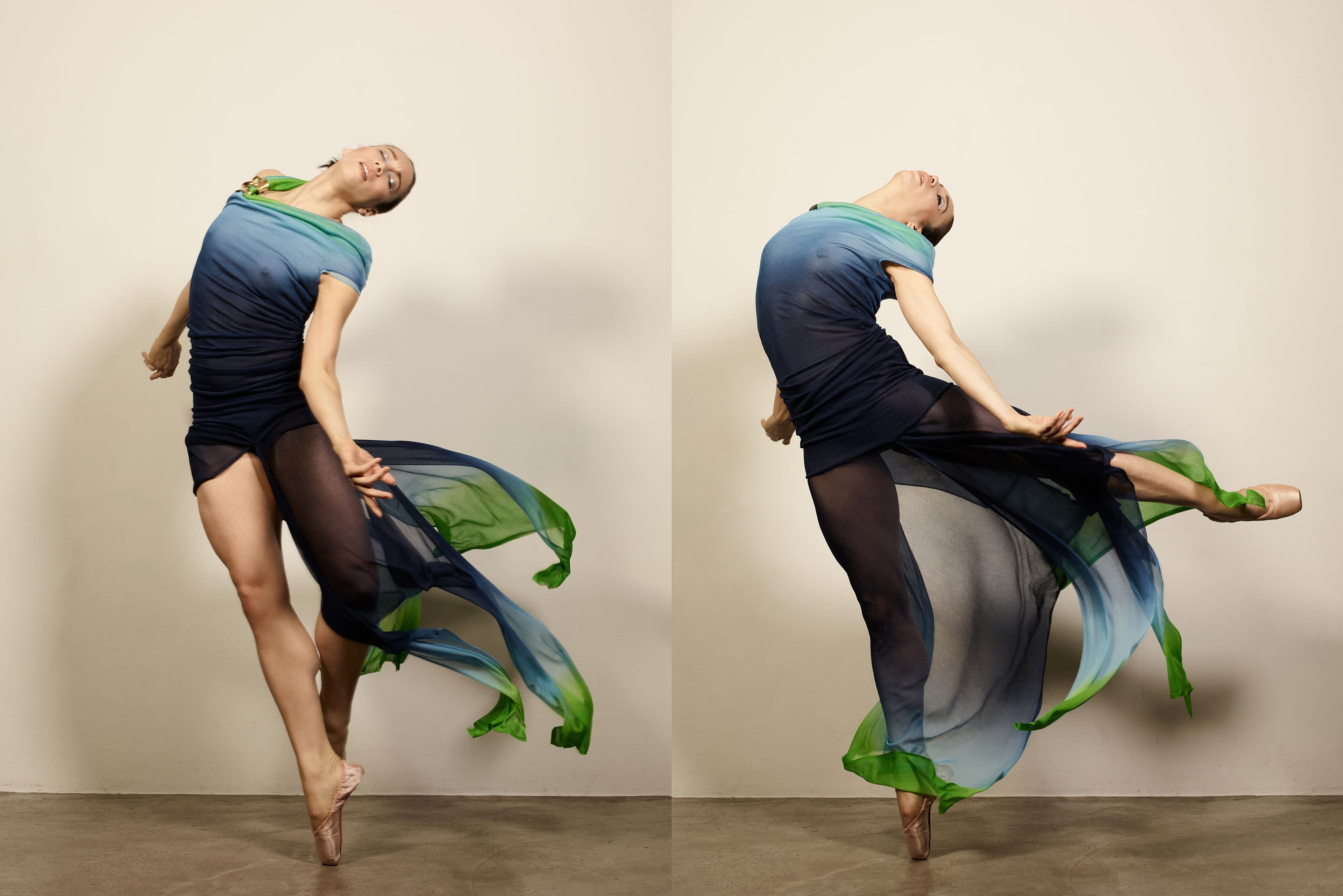 Dress by Ferragamo. Shoes, Pazcoguin’s own.