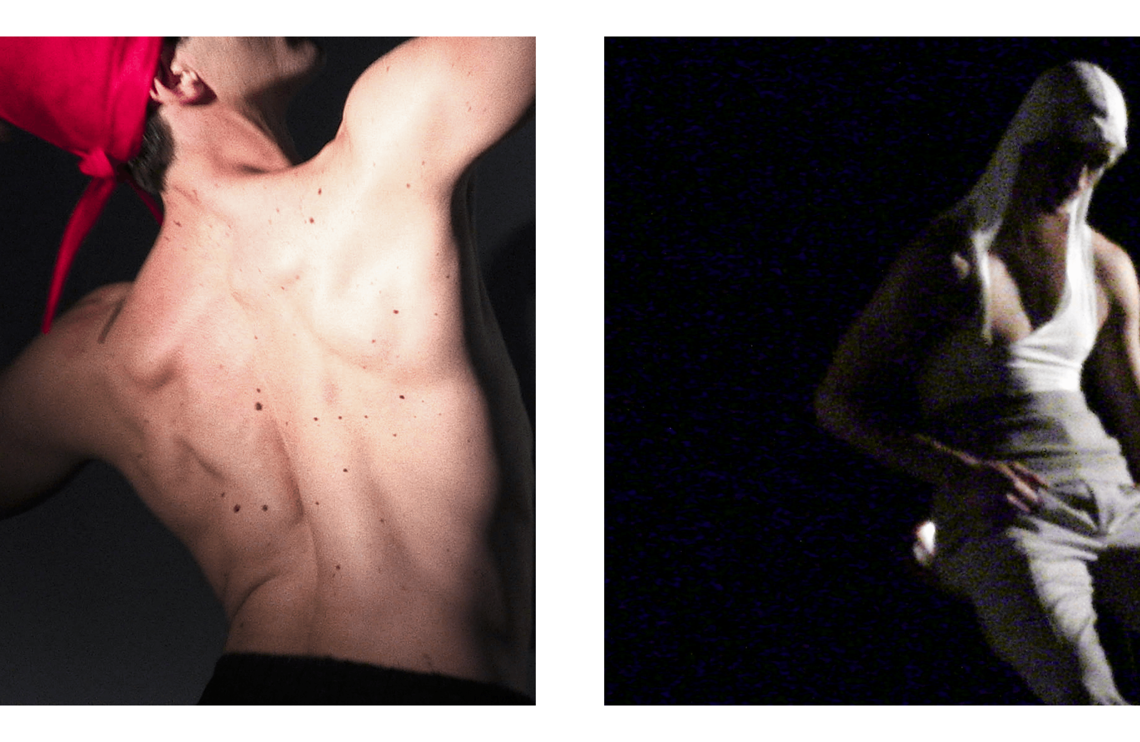 LEFT—Vintage HEADSCARF from Rellik. KILT by Le Kilt. RIGHT—TOP by Nuba. PANTS by Dior. CUMMERBUND by Extreme Cashmere.