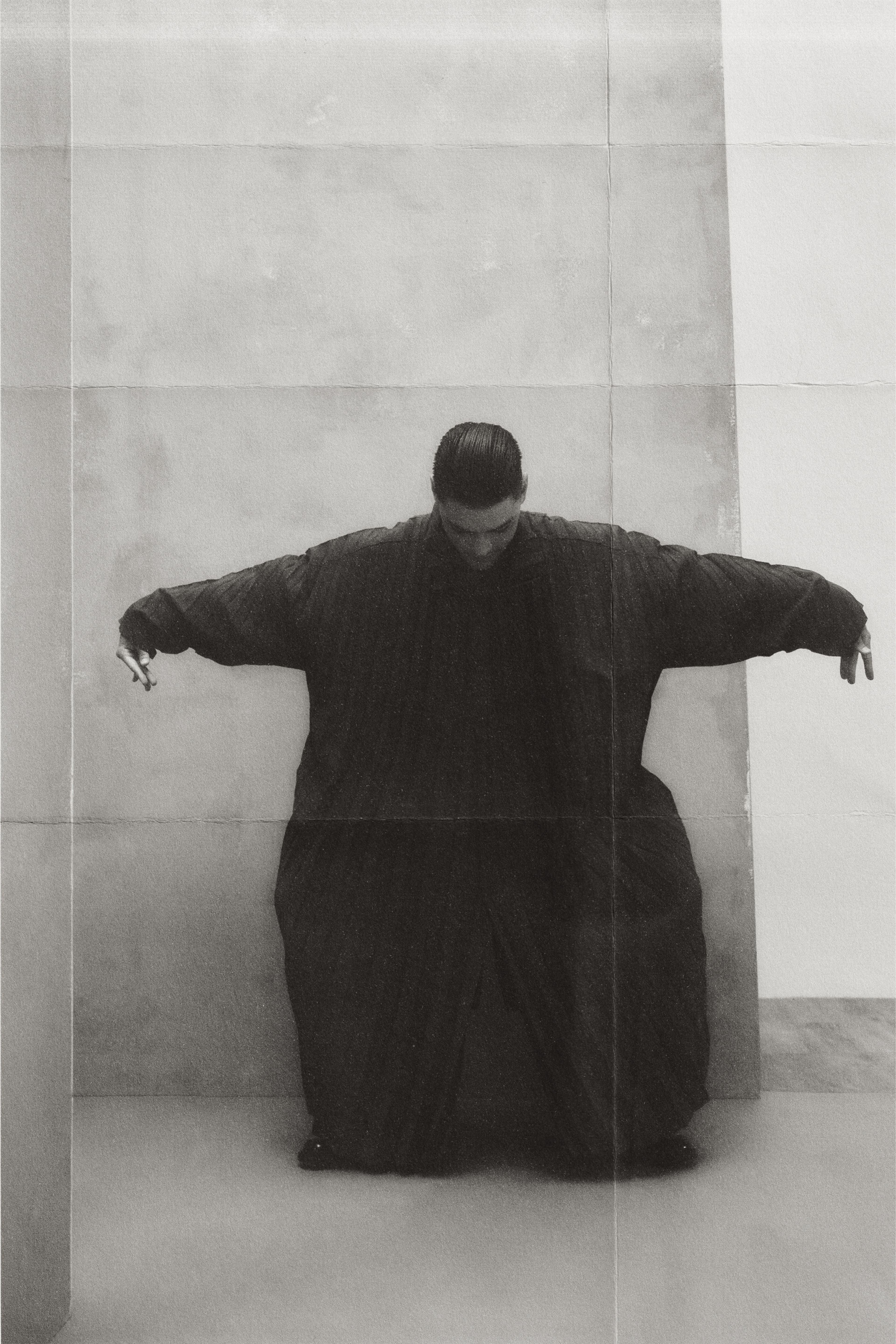 All CLOTHING by ,Homme Plissé Issey Miyake. ,SHOES by ,Paul Smith.